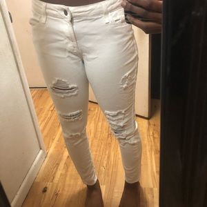 White Ripped Jeans